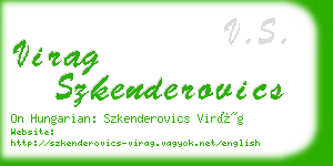 virag szkenderovics business card